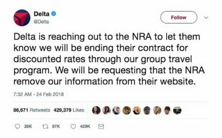 Delta Dumps NRA Member Discount