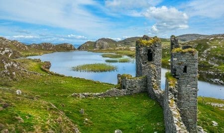 Ruins of Three Castle Head, County Cork, Ireland