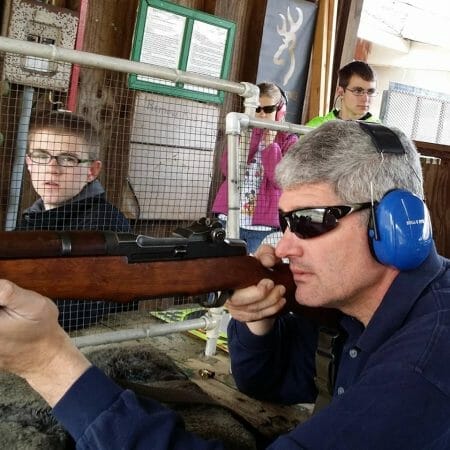 Shak Hill, "Hunted when I was young, started at 12 years old with a shotgun. Now, I own several handguns and long rifles, including a couple suppressors. All of my children and my wife are now comfortable handling firearms, and we go shooting as a family pretty regularly."