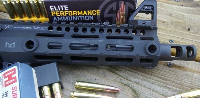 300 BLK Pistol used for testing handloads