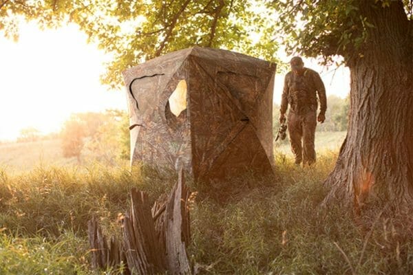 New AMERISTEP Silent Brickhouse Blind - Affordable Hunting Blinds