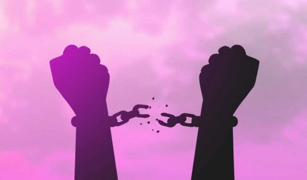 Free Will Slavery Bonds Chains Handcuff Freedom