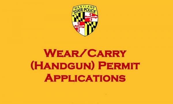 Maryland Wear & Carry Gun Permit Applications
