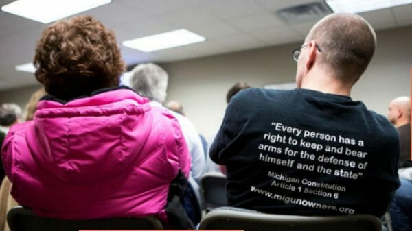 "Every person has a right to keep and bear arms for the defense of himself and the state." -- Michigan Constitution Article 1 Section 6