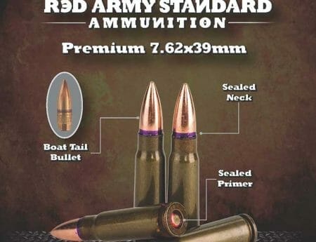 Red Army Standard 7.62x39 FMJBT Ammunition Cropped