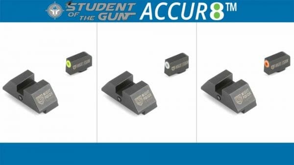 Night Fision Student Of The Gun Accur8 GLOCK Sights