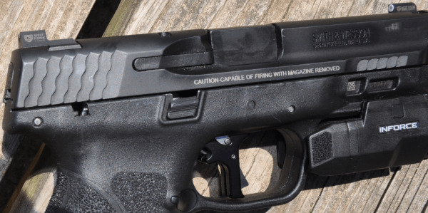 M&P 2.0 with the Apex Tactical Flat Faced Forward Set Trigger