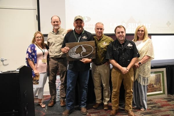 The Agent of the Year award is given annually to the salesperson that has the highest sales volume over the course of the year within the Mossy Oak Properties network.