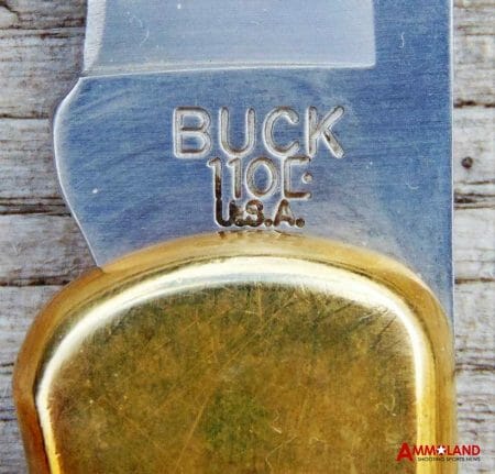 Buck 110 Folding Knife marks