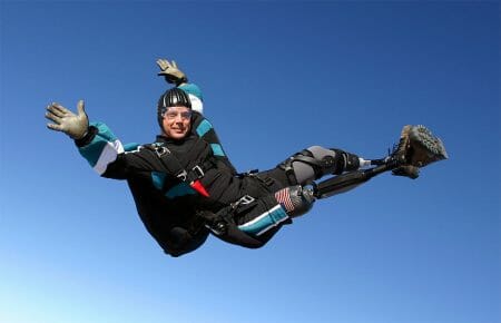 U.S. Army Golden Knights skydiver, SFC (R) Dana Bowman.