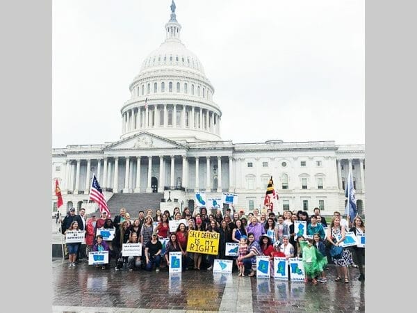 Women Gathered on Capitol Hill to Promote Gun Rights 2018