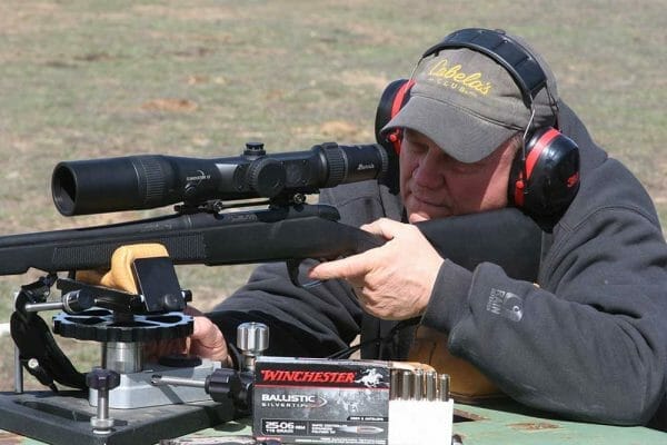 Sun shade on 270 Winchester Rifle