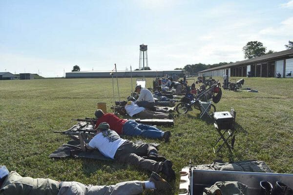 After observing Team CMP leaders, each shooter engaged in dry fire practice during which coaches offered suggestions to improve positions.