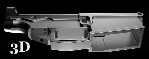 AR15 Rifle Receiver 3D Gun File