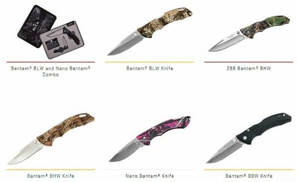 BUCK Knives Bantam Knife Line Review