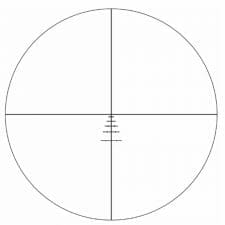 Styrka's SH-BDC reticle is a Ballistic Drop Compensation, MOA-style reticle designed for hunting from 100 yards out to approximately 600 yards