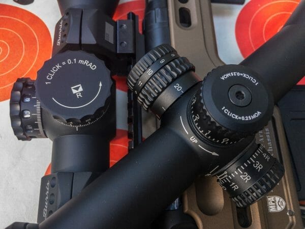 There are lots of options for both scope turret and reticle types. We'll examine some pros and cons.