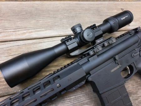 The Vortex Strike Eagle 4-24x50 scope.