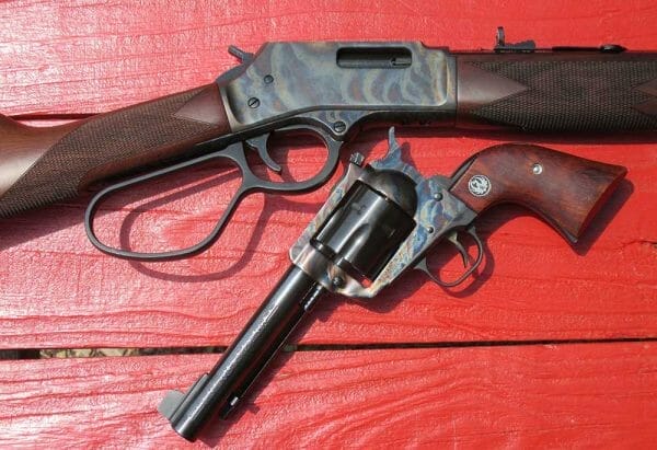 Color Case Matched Henry Rifle & Ruger Handgun