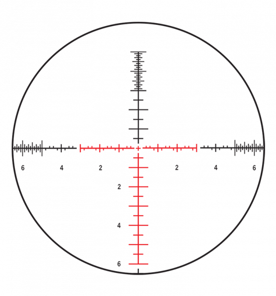 Give me two "rulers" graduated in even mils or minutes any day and I'm happy, as with this Steiner SCR reticle.