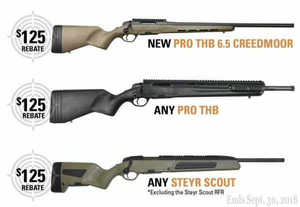 Steyr Arms Extends Summer Sales Event Cash-Rebate Program