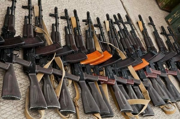 Arms Trafficking AK Machine Guns