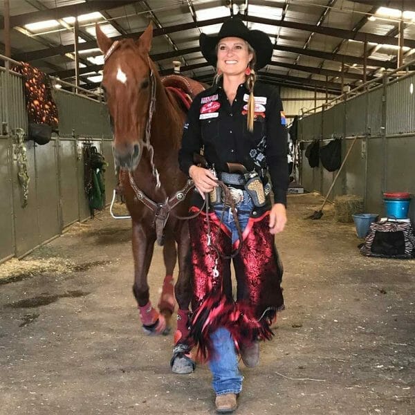 Kenda Lenseigne and her horse Sparky