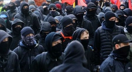 Masked Antifa Goons