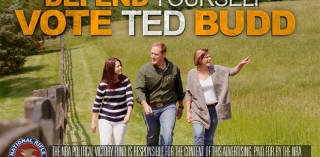 NRA Launches Ad Campaign for Ted Budd in North Carolina