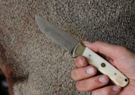 Puma SGB Mule Deer Hunter Knife in White Bone