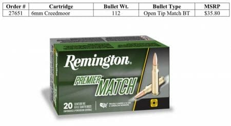 Remington Adds 6mm Creedmoor to Premier Match Ammunition