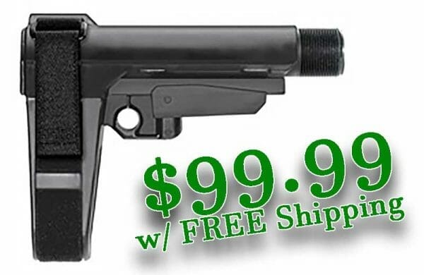 SBA3 Pistol Stabilizing Brace 5-Position Shopping Deal