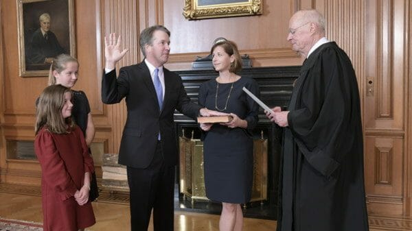 Judge Brett Kavanaugh, just confirmed as Justice Brett Kavanaugh Judge Brett Kavanaugh, just confirmed as Justice Brett Kavanaugh