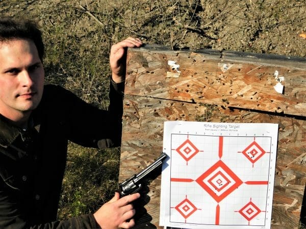 On paper at twenty-five yards, I could put six rounds into a four inch group and all rounds in one inch at ten yards firing offhand with Federal Automatch 40 grain lead ammunition. 