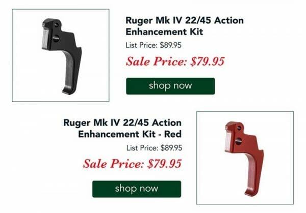 Ruger Mk IV 22/45 Action Enhancement Kit