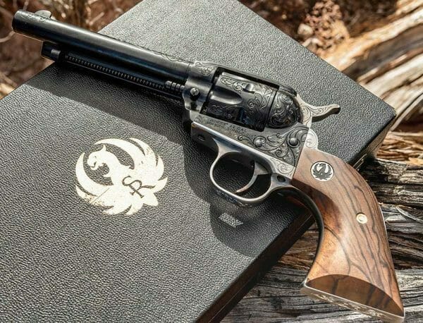 Engraved Ruger Single Six Revolver