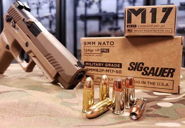 SIG SAUER Introduces M17 9mm +P Ammunition