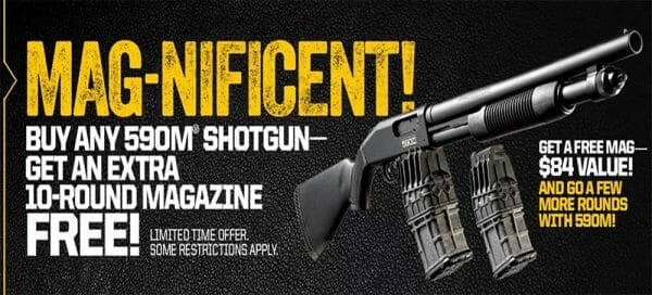 Mossberg Announces 590M Magazine Promotion