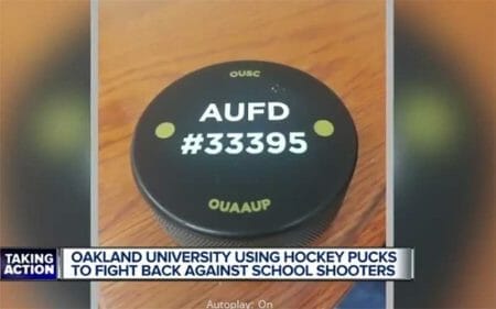 OU professors trained to fight active shooters using hockey pucks