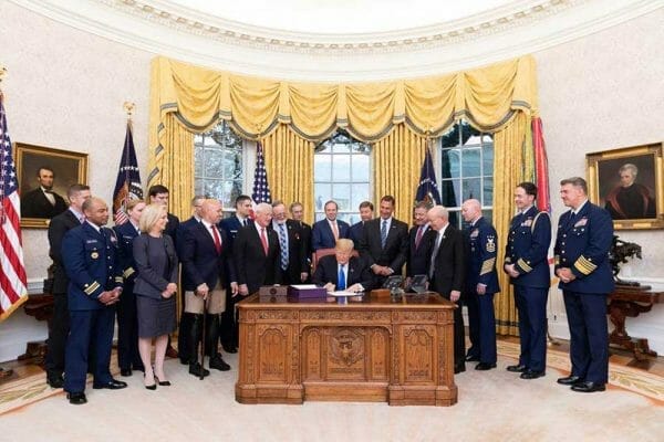 President Trump Signs The Frank Lobiondo Coast Guard Authorization Act