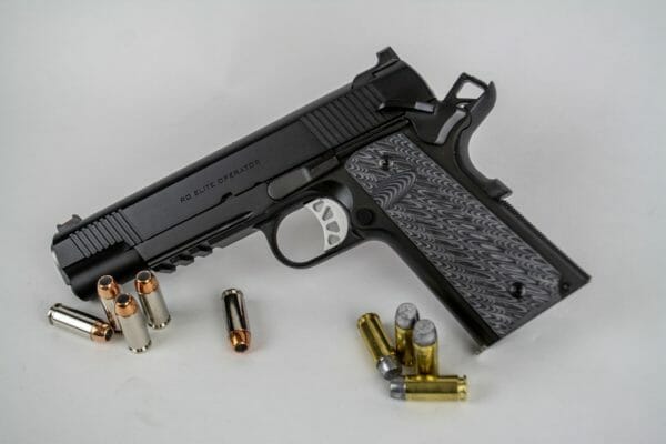 A 1911 like this new Springfield Armory Range Officer Elite 10mm has the "classic" safety.