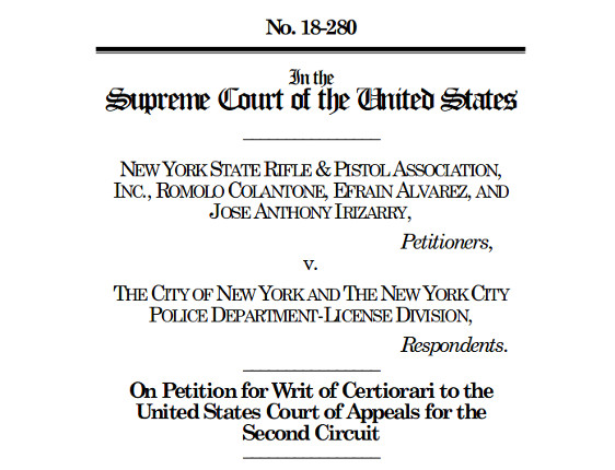 Public Record When will the Supreme Court hear NYSRPA v. the City of New York