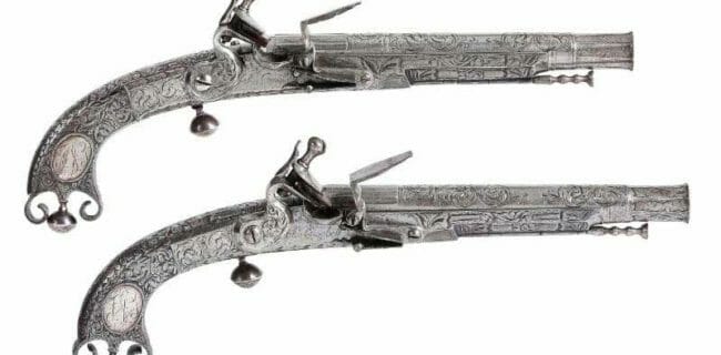 Pistol pair $29,280 at the 11/17/18 Auction