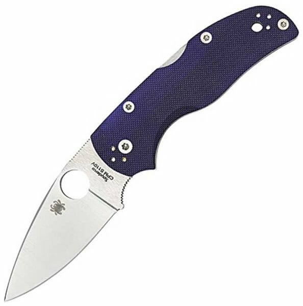 Spyderco Native 5, S110V Folding Knife in Dark Blue Spyderco Native 5, S110V Folding Knife in Dark Blue