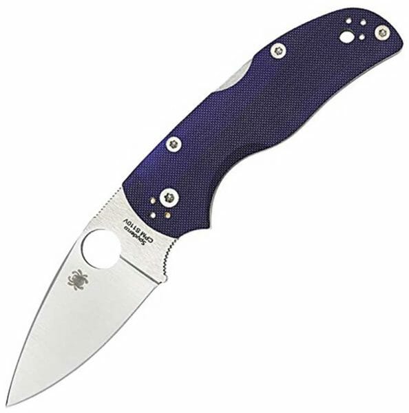 Spyderco Native 5, S110V Folding Knife in Dark Blue