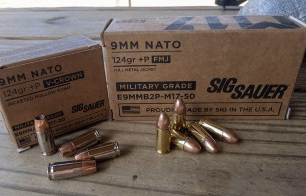 How to Test Your Own Self-Defense Ammo: Sig Sauer's new M17 ammo is a +P version of the 9mm V-Crown.