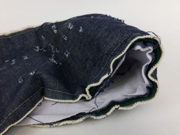 Be sure to put fabric layers like this FBI heavy fabric simulation in front of your test medium.