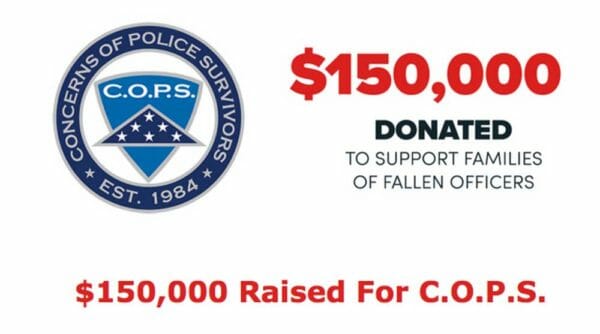 Apex Donates $150,000 To C.O.P.S.