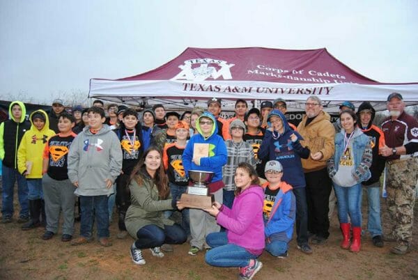 Comandant's Award 2018 w Texas A&M Team