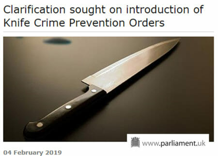 Knife Crime Prevention Orders